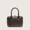 Vita Bag in brown vintage leather with gold details