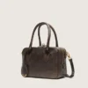 Vita Bag in brown vintage leather with gold details