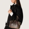 Vita Bag in brown vintage leather with gold details