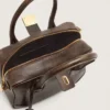 Vita Bag in brown vintage leather with gold details