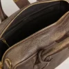Vita Bag in brown vintage leather with gold details