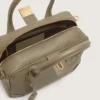 Vita Bag in sage-green leather with gold details