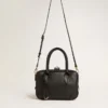 Vita Bag in smooth black leather with gold details