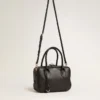 Vita Bag in smooth black leather with gold details