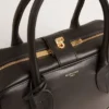 Vita Bag in smooth black leather with gold details
