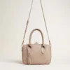 Vita Bag in taupe leather with gold details