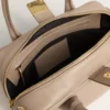 Vita Bag in taupe leather with gold details