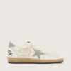 White Ball Star with a Swarovski crystal star and heel tab