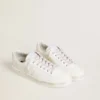 White cotton laces with contrasting gold stars