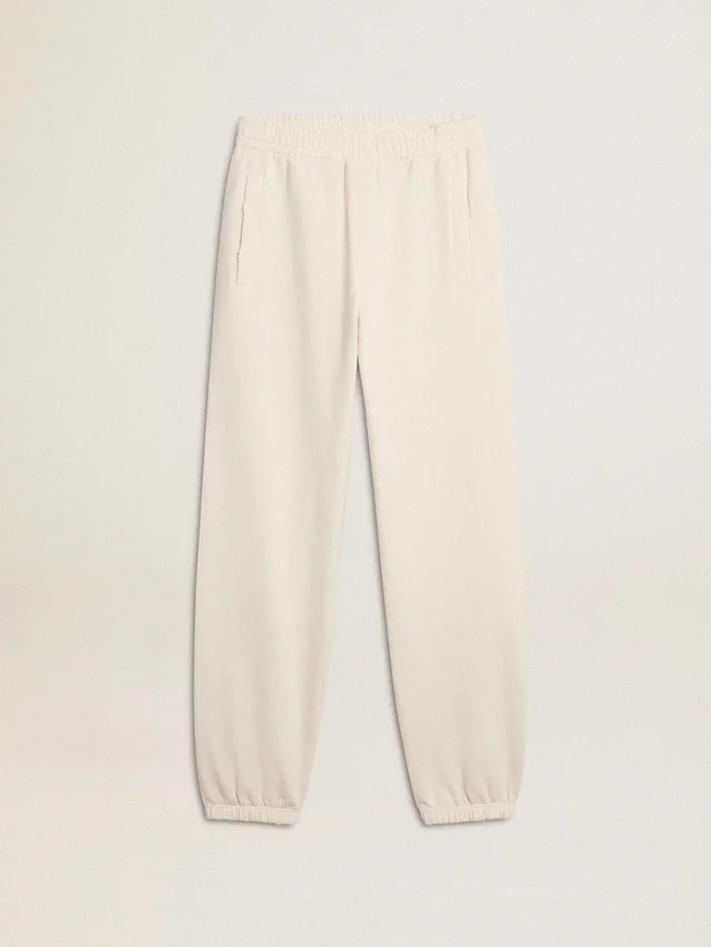 White joggers