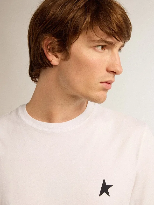 White Star Collection T-shirt with black star on the front