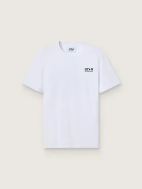 White Star Collection T-shirt with contrasting black logo and star