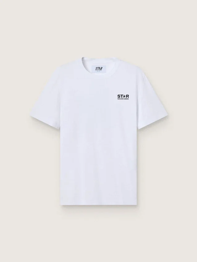 White Star Collection T-shirt with contrasting black logo and star