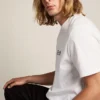 White Star Collection T-shirt with contrasting black logo and star