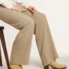 Wish Star low boots in sand-colored waxed suede with star embroidery