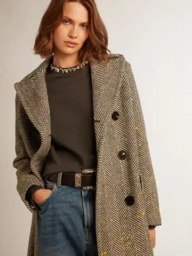 Women’s anthracite gray sweatshirt with crystals
