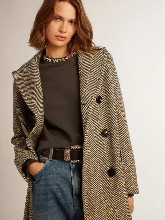 Women's anthracite gray sweatshirt with crystals