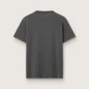 Women's anthracite gray T-shirt with crystals