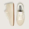 Women's Ball Star in beige suede with white leather star and heel tab