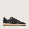 Women’s Ball Star in black nappa with black glitter star and suede heel tab