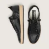 Women’s Ball Star in black nappa with black glitter star and suede heel tab