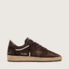 Women's Ball Star in brown suede with brown leather star and heel tab