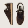 Women's Ball Star in brown suede with brown leather star and heel tab