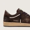 Women's Ball Star in brown suede with brown leather star and heel tab