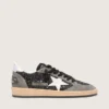 Women's Ball Star in glitter with leather star and metallic leather heel tab