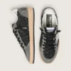 Women's Ball Star in glitter with leather star and metallic leather heel tab