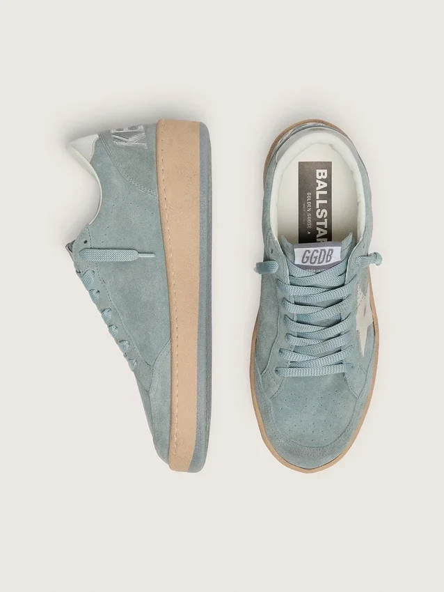 Women’s Ball Star in light blue suede with white star
