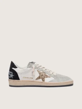 Women’s Ball Star in nappa and suede with glitter star and black heel tab