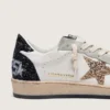 Women’s Ball Star in nappa and suede with glitter star and black heel tab