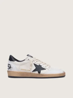 Women's Ball Star in nappa with black star and black heel tab