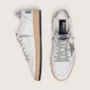 Women's Ball Star in nappa with silver glitter star and heel tab
