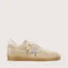 Women’s Ball Star in pearl suede with silver glitter star