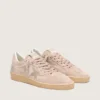 Women's Ball Star in powder-pink suede with metallic gold star