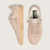 Women's Ball Star in powder-pink suede with metallic gold star