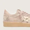 Women's Ball Star in powder-pink suede with metallic gold star