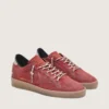 Women's Ball Star in rust-red suede with tone-on-tone star