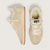 Women's Ball Star in suede and shearling with white patent leather star