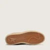 Women's Ball Star in tobacco suede with white leather star and cognac velvet inserts
