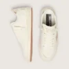 Women’s Ball Star in white leather with crystal star and metallic heel tab