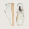 Women’s Ball Star in white leather with light blue star