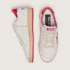 Women's Ball Star in white leather with red star and heel tab