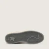 Women's Ball Star LTD in beige leather with pink mesh star and blue leather heel tab