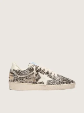 Women’s Ball Star LTD in leopard pony skin with cream leather star