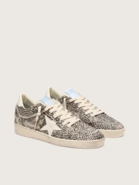 Women’s Ball Star LTD in leopard pony skin with cream leather star