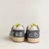 Women's Ball Star LTD in light blue suede with milk-white leather star and heel tab
