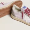 Women's Ball Star LTD in lilac nylon with white leather star and suede inserts